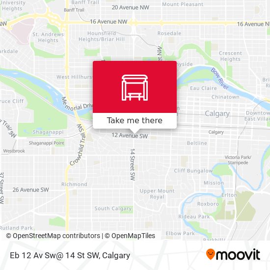 Eb 12 Av Sw@ 14 St SW map