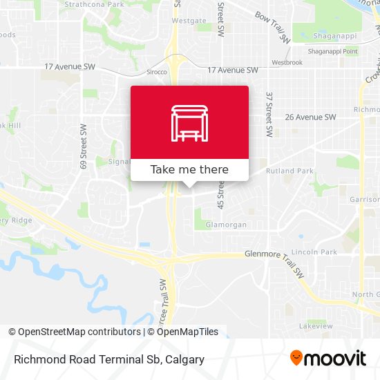 Richmond Road Terminal Sb map