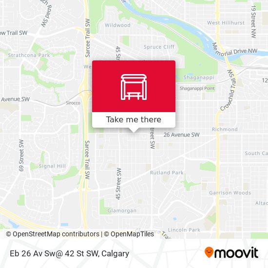 Eb 26 Av Sw@ 42 St SW map