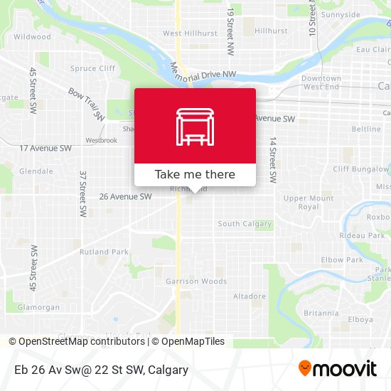 Eb 26 Av Sw@ 22 St SW map