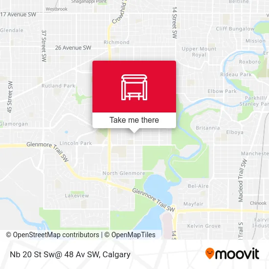 Nb 20 St Sw@ 48 Av SW map