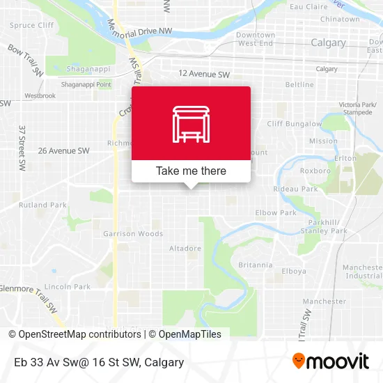 Eb 33 Av Sw@ 16 St SW map