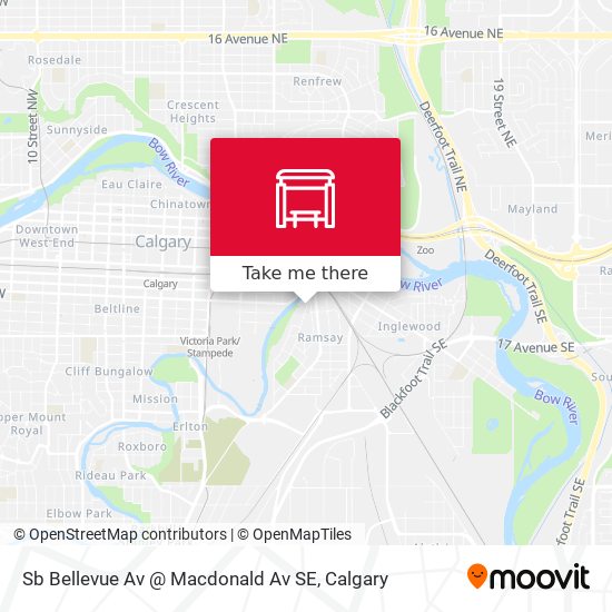 Sb Bellevue Av @ Macdonald Av SE map
