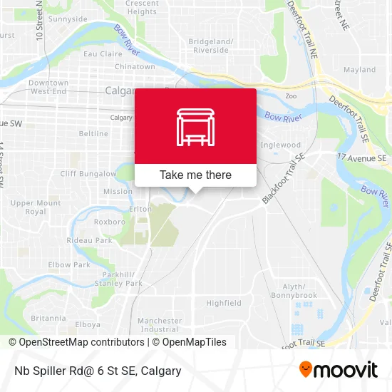 Nb Spiller Rd@ 6 St SE map