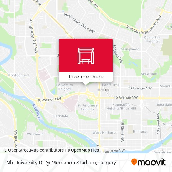 Nb University Dr @ Mcmahon Stadium plan