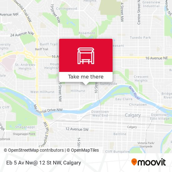 Eb 5 Av Nw@ 12 St NW map