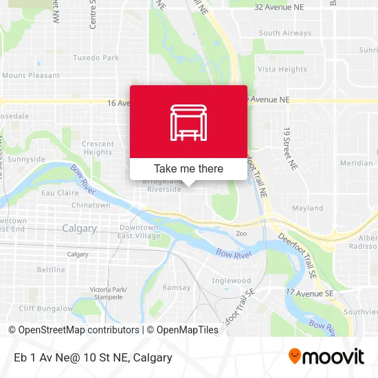 Eb 1 Av Ne@ 10 St NE map