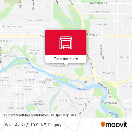 Wb 1 Av Ne@ 10 St NE map