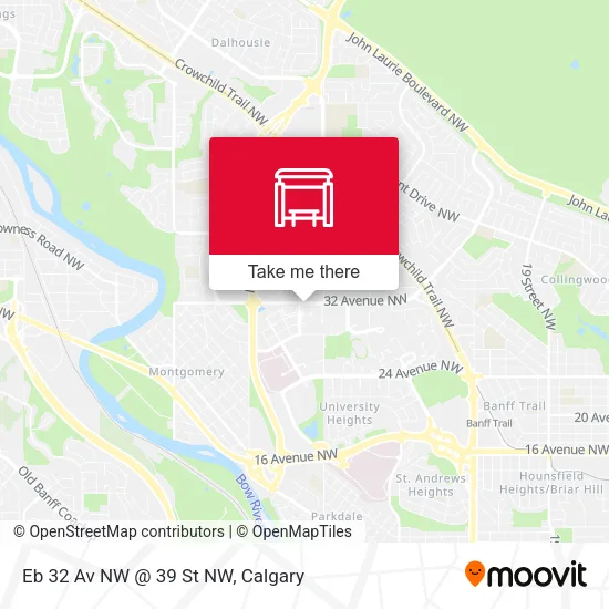 Eb 32 Av NW @ 39 St NW map