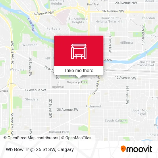 Wb Bow Tr @ 26 St SW plan