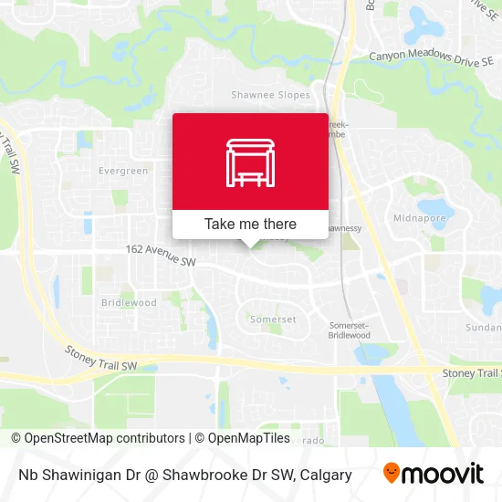 Nb Shawinigan Dr @ Shawbrooke Dr SW map