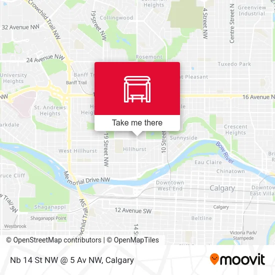 Nb 14 St NW @ 5 Av NW map