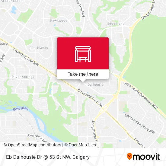 Eb Dalhousie Dr @ 53 St NW map