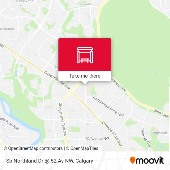 Sb Northland Dr @ 52 Av NW map