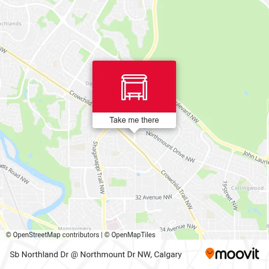 Sb Northland Dr @ Northmount Dr NW map