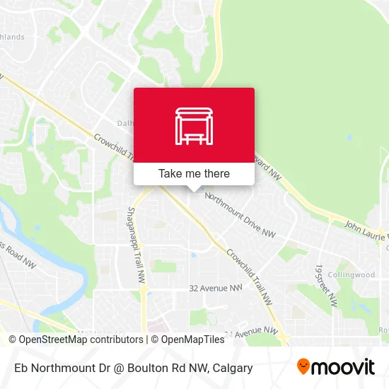 Eb Northmount Dr @ Boulton Rd NW map