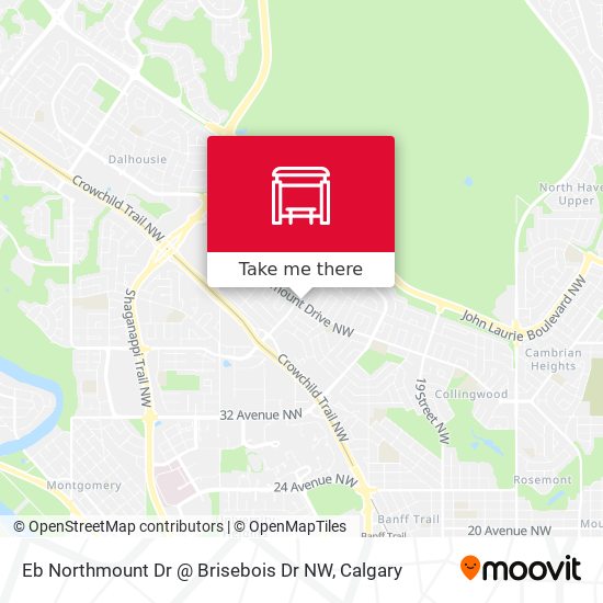 Eb Northmount Dr @ Brisebois Dr NW map