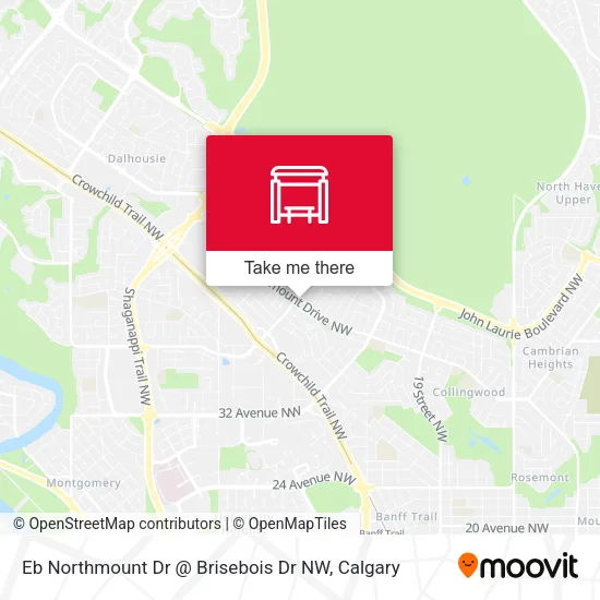 Eb Northmount Dr @ Brisebois Dr NW map