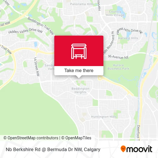 Nb Berkshire Rd @ Bermuda Dr NW map