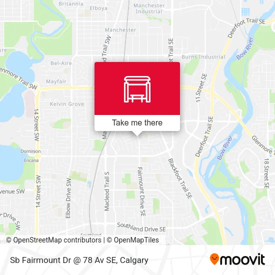 Sb Fairmount Dr @ 78 Av SE plan