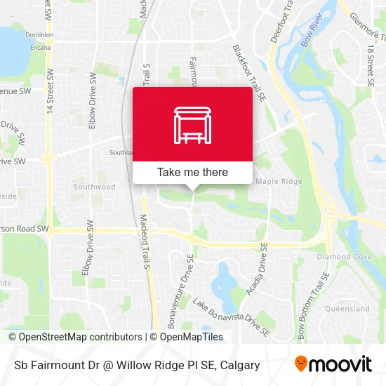Sb Fairmount Dr @ Willow Ridge Pl SE map
