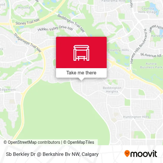 Sb Berkley Dr @ Berkshire Bv NW map