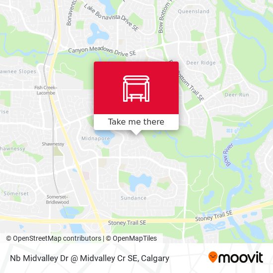 Nb Midvalley Dr @ Midvalley Cr SE map