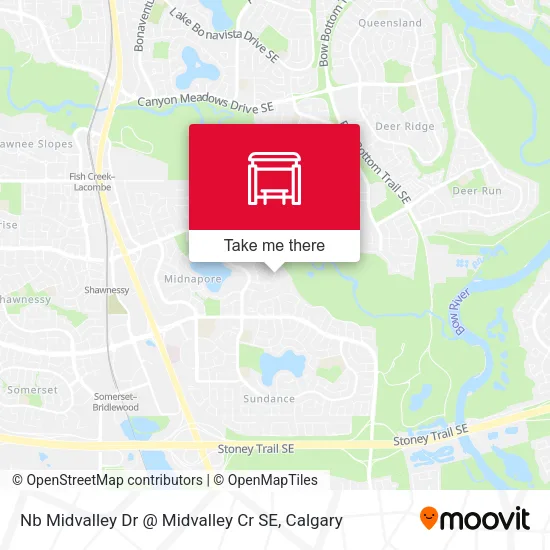 Nb Midvalley Dr @ Midvalley Cr SE map