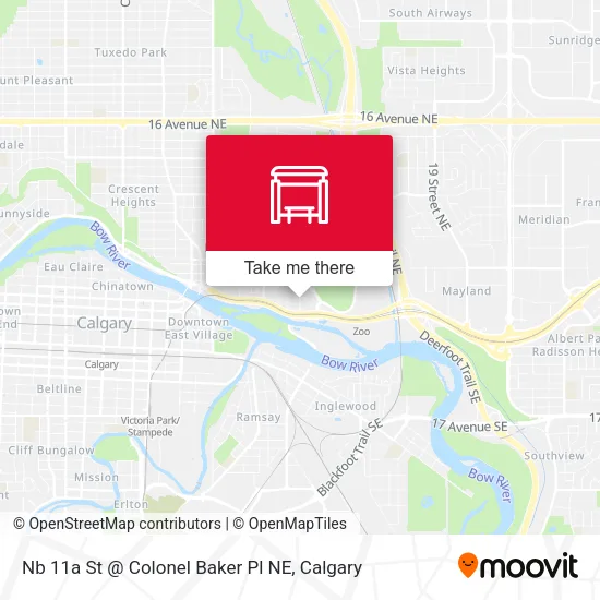 Nb 11a St @ Colonel Baker Pl NE map