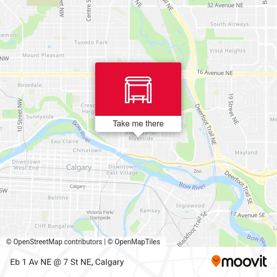 Eb 1 Av NE @ 7 St NE map