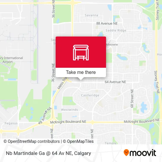 Nb Martindale Ga @ 64 Av NE map