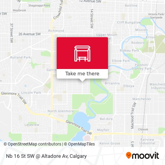 Nb 16 St SW @ Altadore Av map