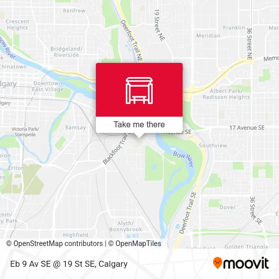 Eb 9 Av SE @ 19 St SE map