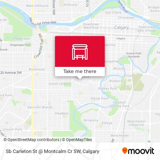 Sb Carleton St @ Montcalm Cr SW plan