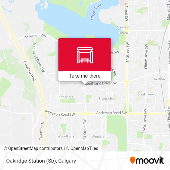 Oakridge Station (Sb) map