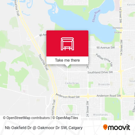 Nb Oakfield Dr @  Oakmoor Dr SW map