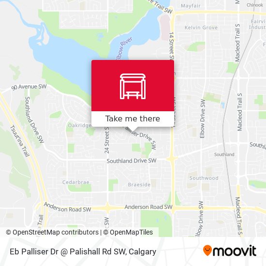 Eb Palliser Dr @ Palishall Rd SW map