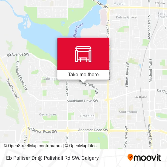 Eb Palliser Dr @ Palishall Rd SW plan