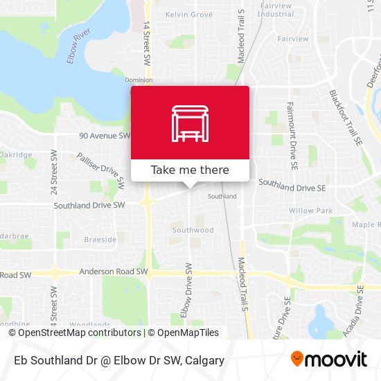 Eb Southland Dr @ Elbow Dr SW map