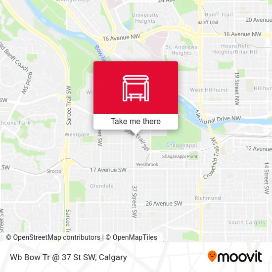 Wb Bow Tr @ 37 St SW plan