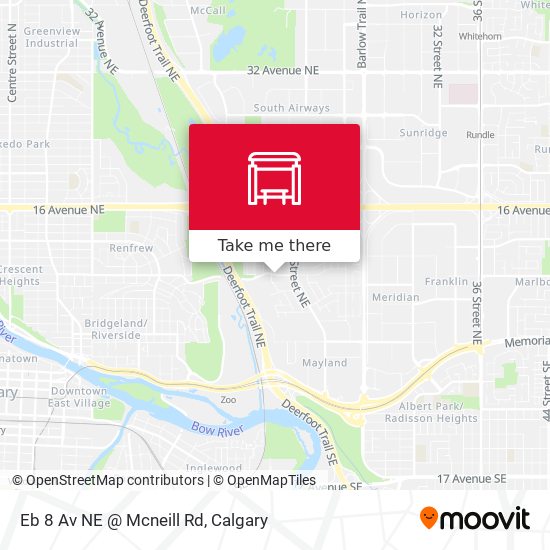 Eb 8 Av NE @ Mcneill Rd map