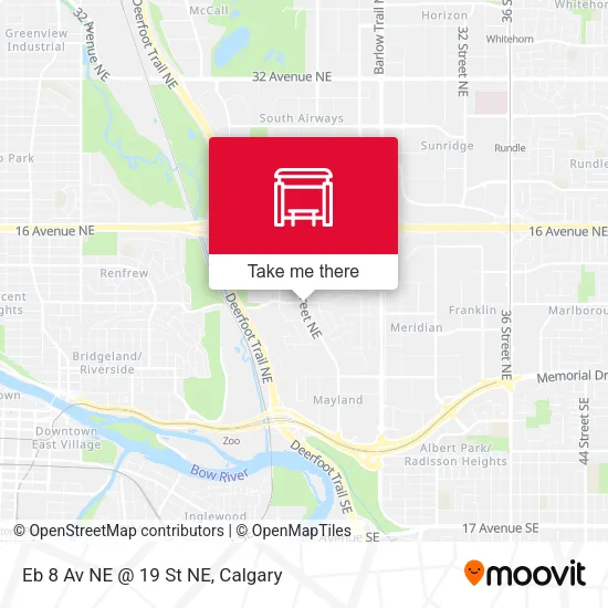 Eb 8 Av NE @ 19 St NE map