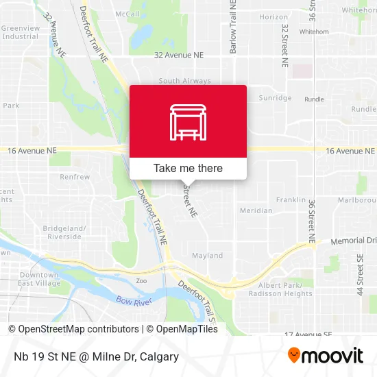 Nb 19 St NE @ Milne Dr map