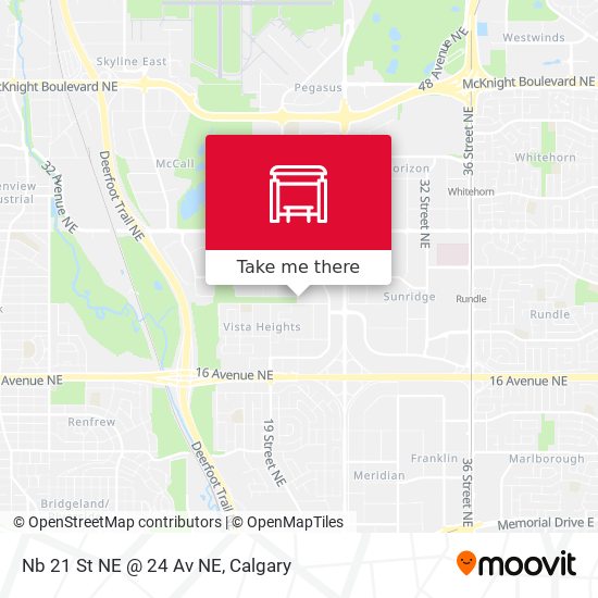 Nb 21 St NE @ 24 Av NE map