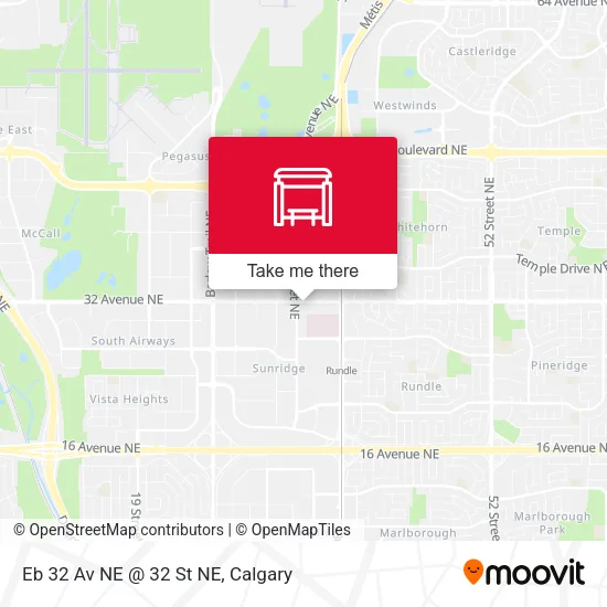 Eb 32 Av NE @ 32 St NE map