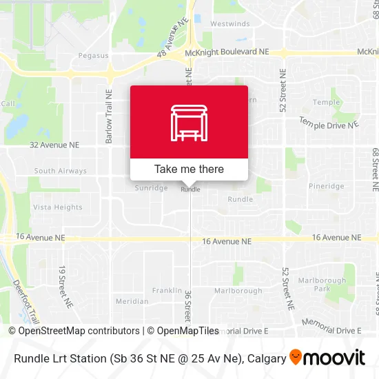 Rundle Lrt Station (Sb 36 St NE @ 25 Av Ne) plan