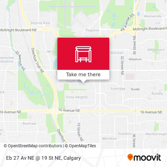 Eb 27 Av NE @ 19 St NE map