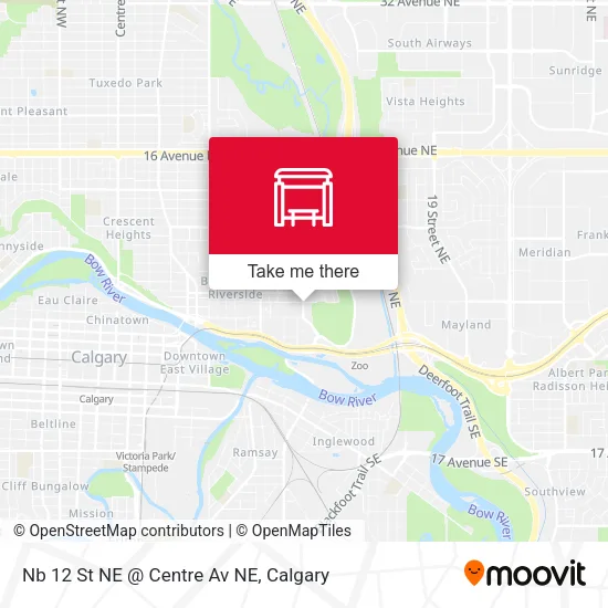Nb 12 St NE @ Centre Av NE map