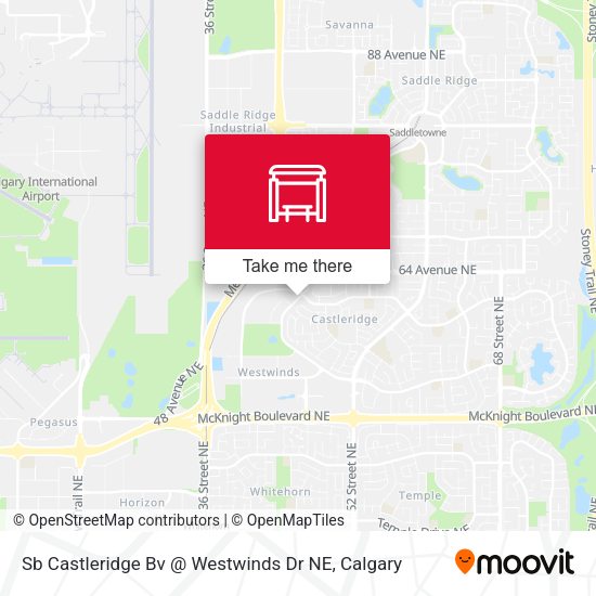 Sb Castleridge Bv @ Westwinds Dr NE map