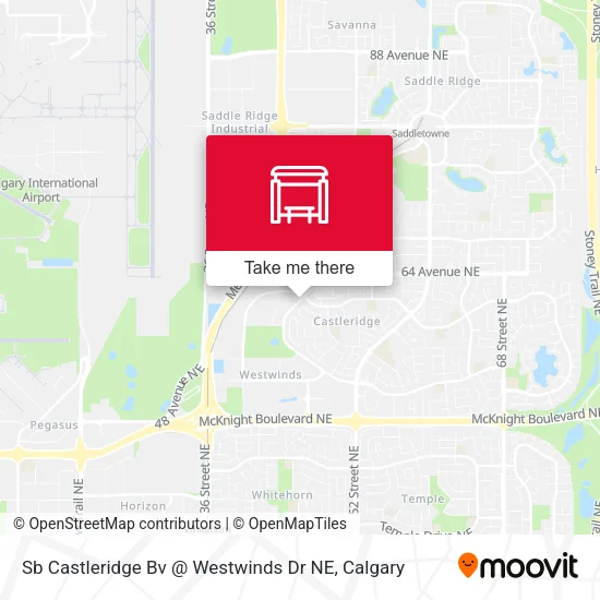 Sb Castleridge Bv @ Westwinds Dr NE map